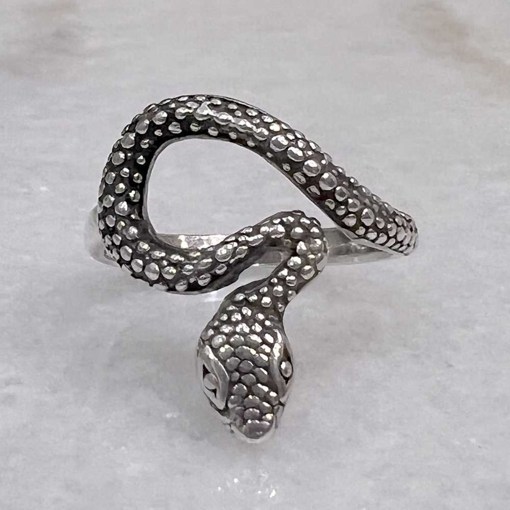 Sterling Silver Slithering Snake Ring